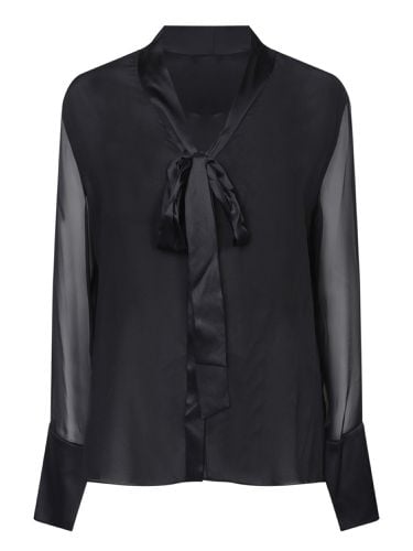 Alice + Olivia Black Bow Tie Blouse - Alice + Olivia - Modalova