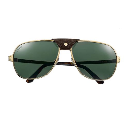 Ct0165s Santos De Cartier 008 Sunglasses - Cartier Eyewear - Modalova