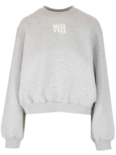 Sweatshirt With Toweling Logo - Alexander Wang - Modalova