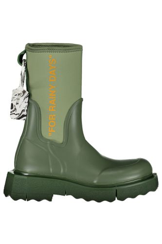 Rubber And Neoprene Rain Boots - Off-White - Modalova