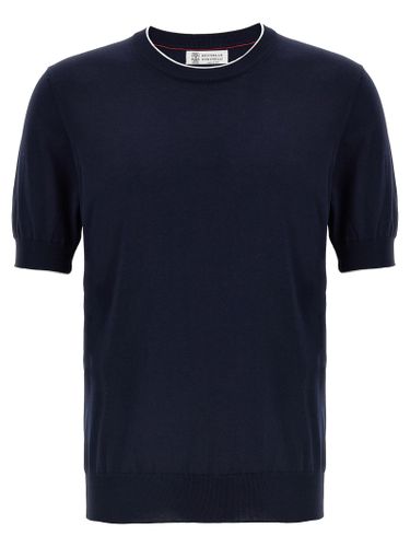 Brunello Cucinelli Knitted T-shirt - Brunello Cucinelli - Modalova