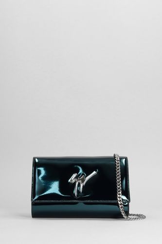 Cleopatra Clutch In Green Leather - Giuseppe Zanotti - Modalova