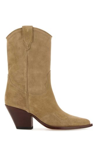 Cappuccino Suede Santa Clara Ankle Boots - Sonora - Modalova