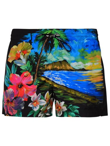 Hawaii Multicolor Nylon Swim Shorts - Dolce & Gabbana - Modalova