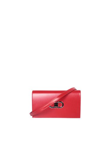 Ferragamo Mini Flat Red Clutch Bag - Ferragamo - Modalova