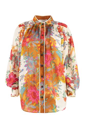 Ginger Relaxed Flowers Printed Silk Blouse - Zimmermann - Modalova