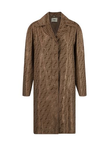 Fendi Ff Printed Long Sleeved Coat - Fendi - Modalova