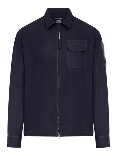 C. P. Company Gabardine Overshirt With Zip - C.P. Company - Modalova