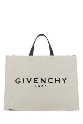 Ivory Canvas Medium G Shopping Bag - Givenchy - Modalova