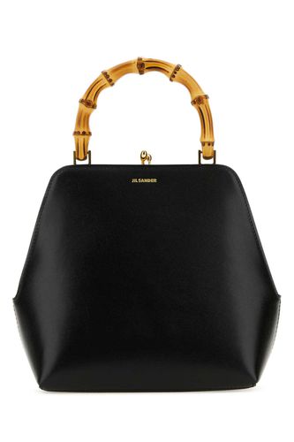 Black Leather Goji Handbag - Jil Sander - Modalova