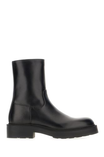 The Row Black Leather Ankle Boots - The Row - Modalova