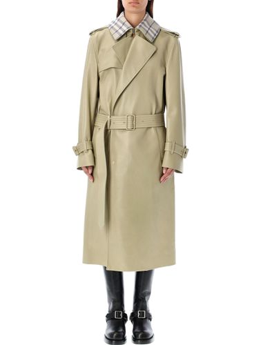 Long Leather Trench Coat - Burberry London - Modalova