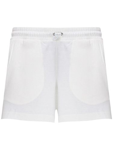 Logo Patch Drawstring Jersey Shorts - Moncler - Modalova
