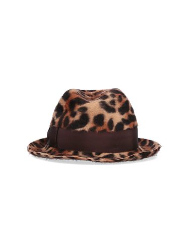 Trilby Leopard Print Melusine Felt - Borsalino - Modalova