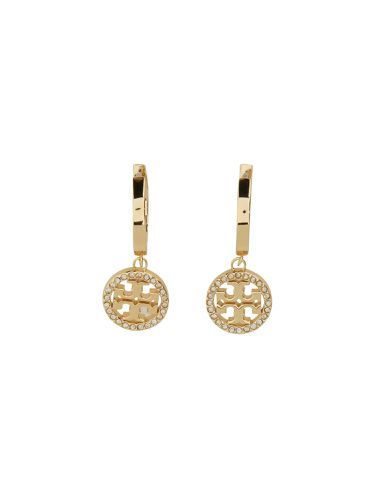 Miller Logo Hoop Earrings - Tory Burch - Modalova