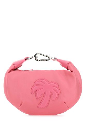 Dark Pink Fabric Big Palm Handbag - Palm Angels - Modalova