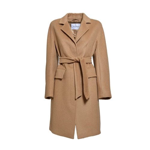 Max Mara Belted Long-sleeved Coat - Max Mara - Modalova