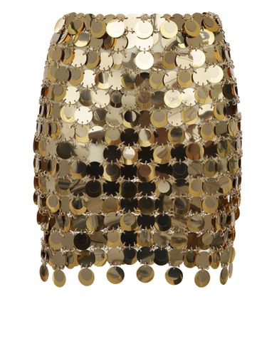 The Gold Sparkle Discs Mini Skirt - Paco Rabanne - Modalova