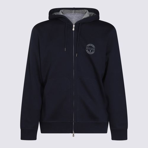 Navy Cotton Sweatshirt - Brunello Cucinelli - Modalova