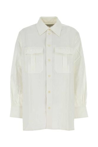 Marine Serre White Cotton Shirt - Marine Serre - Modalova