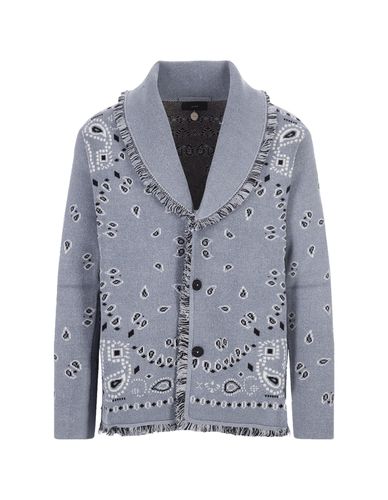 Denim Jacquard Bandana Cardigan - Alanui - Modalova