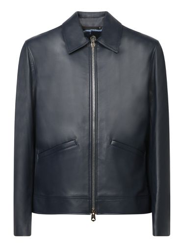 Paul Smith Blue Leather Jacket - Paul Smith - Modalova