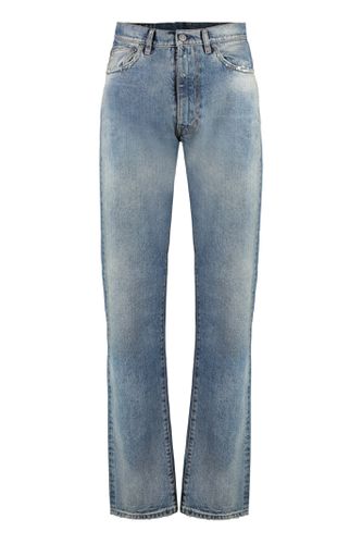 Destroyed Straight Leg Jeans - Maison Margiela - Modalova