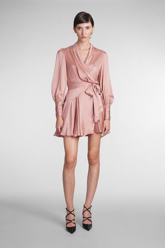 Zimmermann Dress In Rose-pink Silk - Zimmermann - Modalova