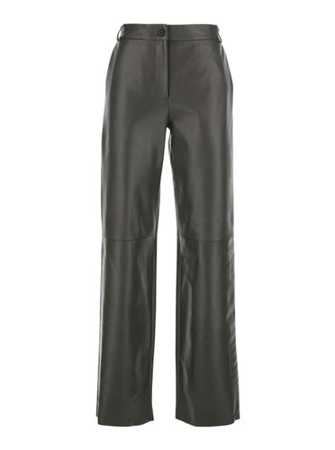 Perlage Pants With Belt Loops And Elastic Waist On The Rear In Leather Woman - Antonelli - Modalova