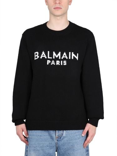 Balmain Jersey With Logo Inlay - Balmain - Modalova