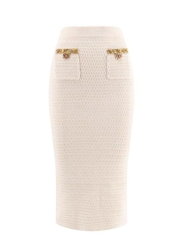 Lurex Knitted Midi Skirt - self-portrait - Modalova