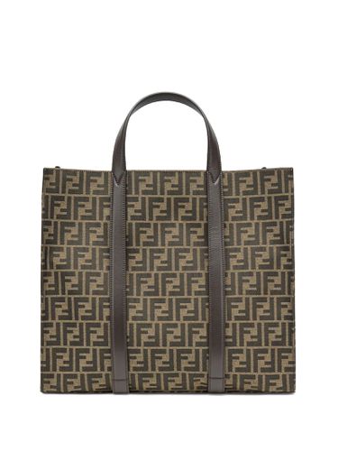 Shopper Bag In Ff Jacquard Fabric - Fendi - Modalova