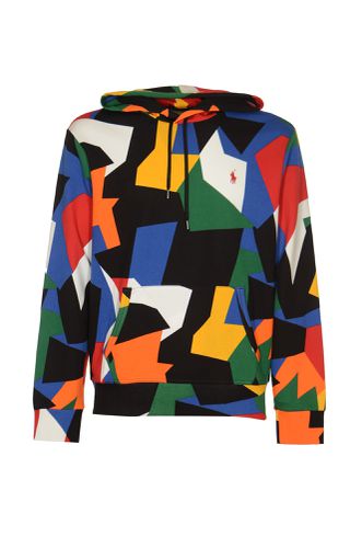 Logo Embroidered Puzzle Patterned Hoodie - Polo Ralph Lauren - Modalova
