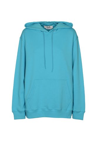 MSGM Logo Hood Print Hoodie - MSGM - Modalova