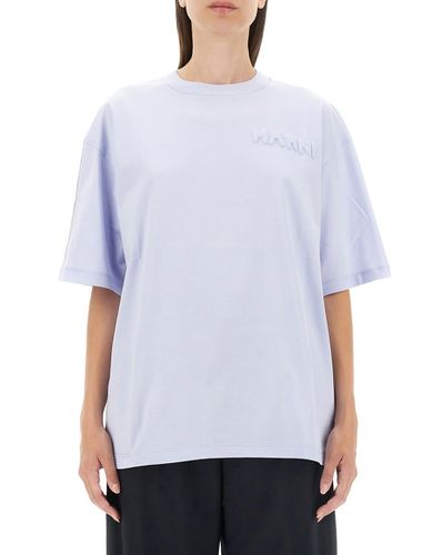 Logo Embossed Crewneck T-shirt - Marni - Modalova