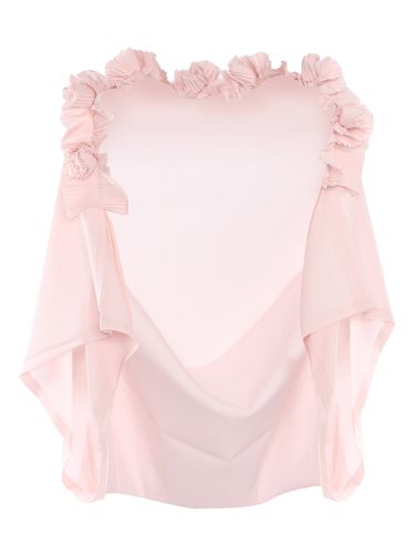 Parosh Baby Pink Shrug - Parosh - Modalova