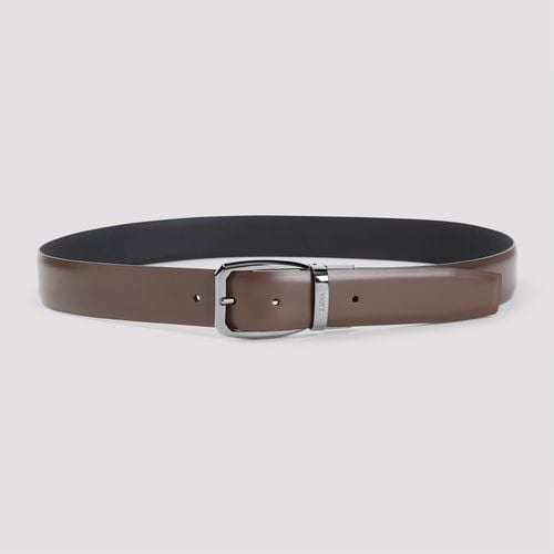 Zegna Leather Belt - Zegna - Modalova