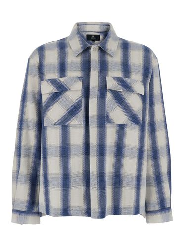 Shirt With Classic Collar And All-over Check Motif In Cotton Blend Man - REPRESENT - Modalova