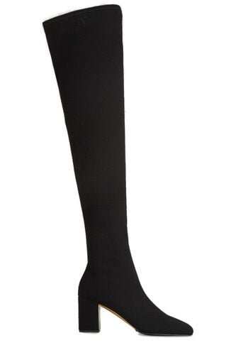 Square Toe Thigh-length Boots - Valentino Garavani - Modalova