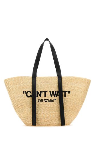 Raffia Day Off Shopping Bag - Off-White - Modalova