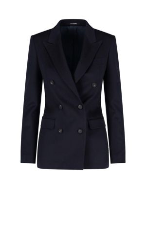 Cashmere Double Breasted Blazer - Tagliatore - Modalova