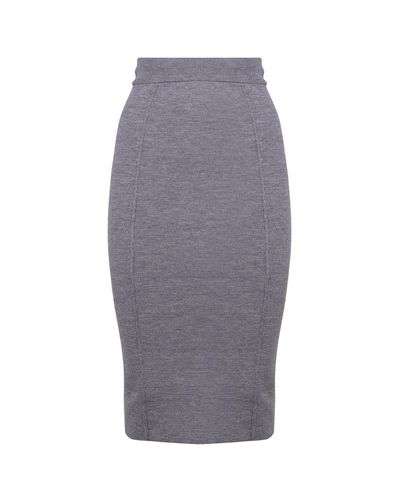 Logo Stitched Midi Skirt Pinko - Pinko - Modalova