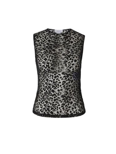 Leopard Printed Sleeveless Top - Alexander McQueen - Modalova