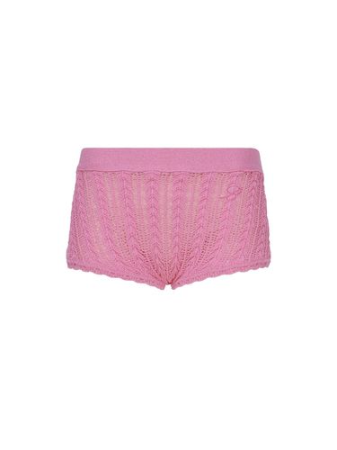 Blumarine Cotton Knit Shorts - Blumarine - Modalova