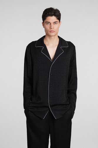 Balmain Shirt In Black Viscose - Balmain - Modalova