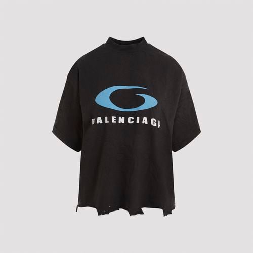 Balenciaga Slate Cotton T-shirt - Balenciaga - Modalova