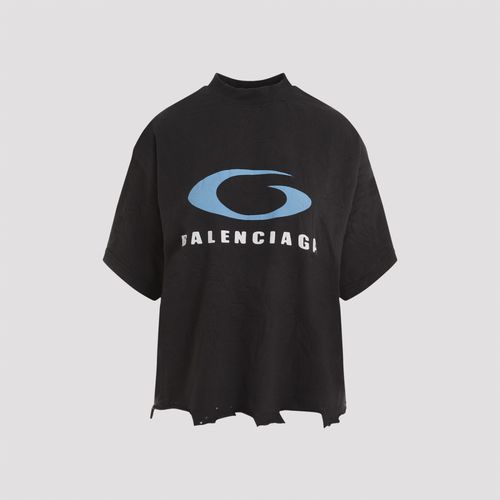 Balenciaga Slate Cotton T-shirt - Balenciaga - Modalova