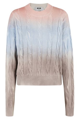 MSGM Round Neck Knitted Sweatshirt - MSGM - Modalova