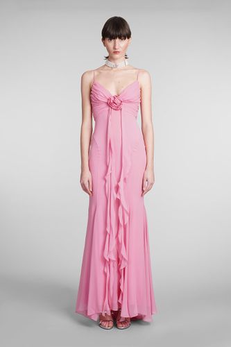 Blumarine Dress In Rose-pink Silk - Blumarine - Modalova