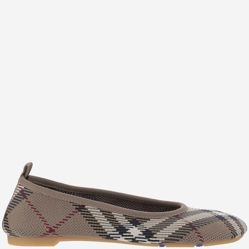 Baby Ballet Flats With Check Pattern - Burberry - Modalova